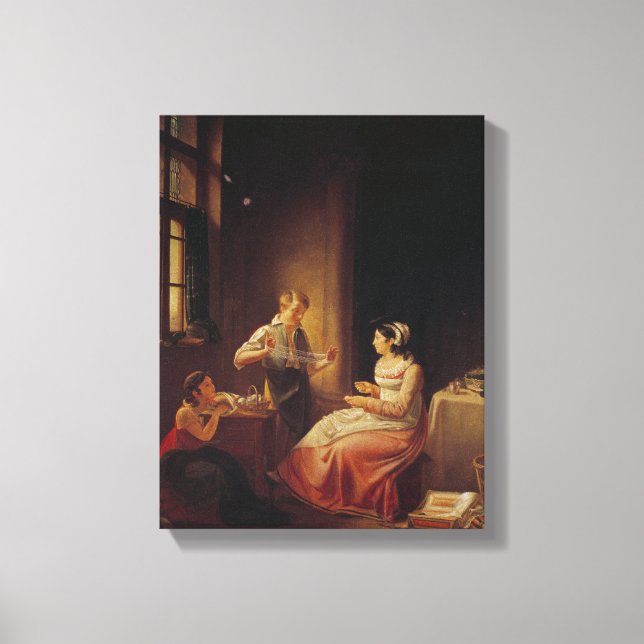 Lienzo Interior de una casa en Macon (Anverso)