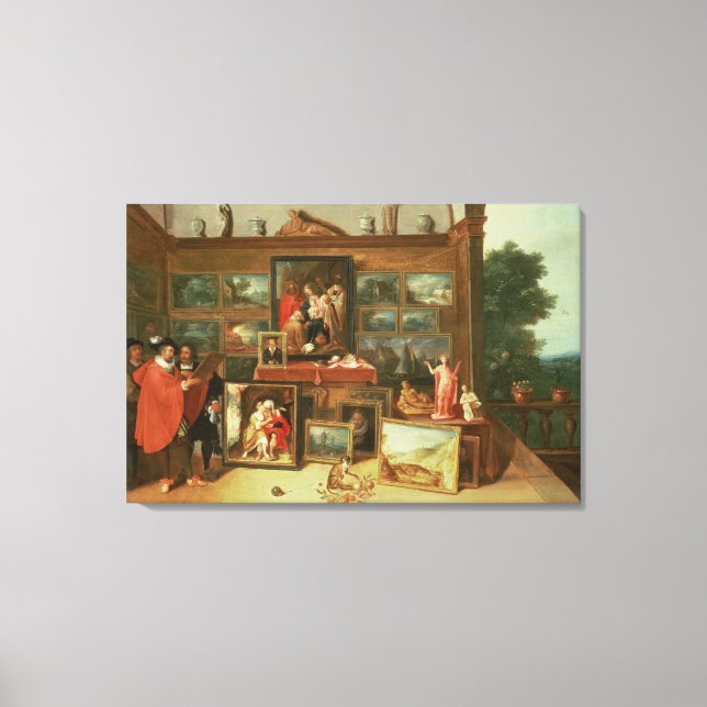 Lienzo Interior de una Galería de imágenes (Anverso)