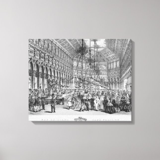 Lienzo Interior del "Grand Cafe Parisien", París (Anverso)
