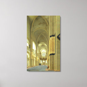 Lienzo Interior del Marienkirche en Utrecht, 1638