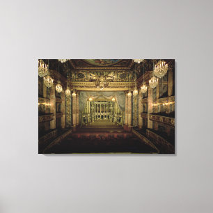 Lienzo Interior del teatro de la ópera, terminado en 177