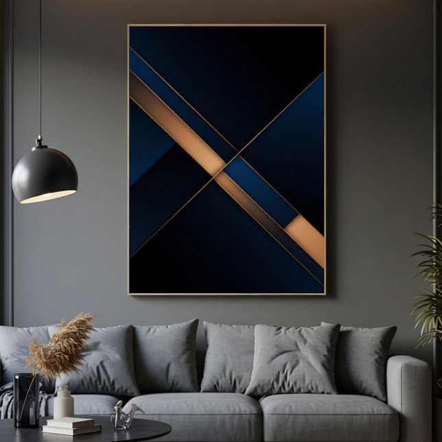Lienzo Intersección Dorada Moderna (Subido por el creador)