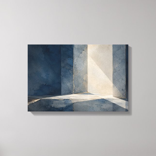 Lienzo Intervalo Azul — Aurema (Paisaje) (Anverso)
