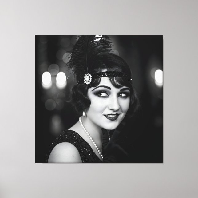 Lienzo Intriguer, años 20 por Natasha Us (Anverso)