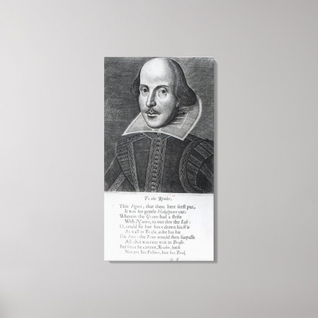 Lienzo Introducción, "Sr. William Shakespeares (Anverso)