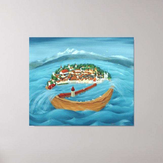 Lienzo Inundación 1999 (Anverso)