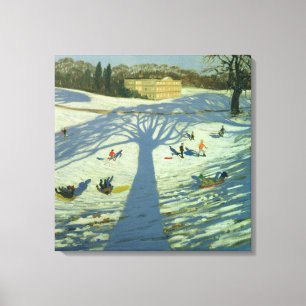 Lienzo Invierno 2002 de la casa de la abadía de Calke