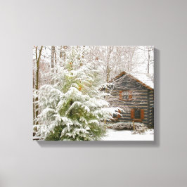 Lienzo Invierno de la cabina de registro