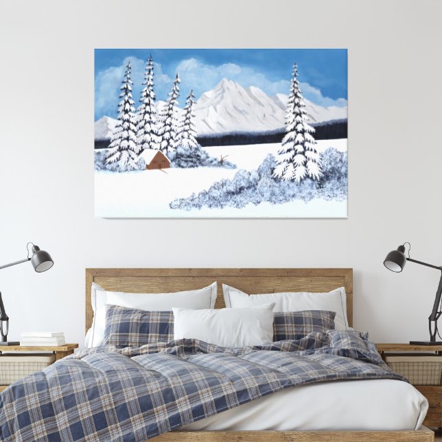 Lienzo Invierno de nieve (Insitu(Dormitorio))