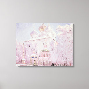 Lienzo Invierno en el Trinidad-St. Sergius Lavra