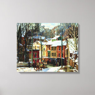 Lienzo Invierno en Gloucester, Massachusetts