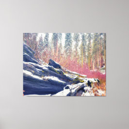 Lienzo Invierno en los bosques