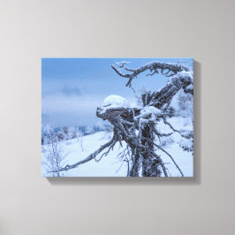 Lienzo Invierno extraterrestre de madera