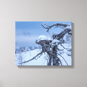Lienzo Invierno extraterrestre de madera