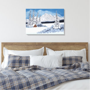Lienzo Invierno nevado
