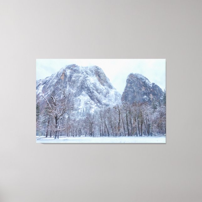 Lienzo Invierno Yosemite (Anverso)