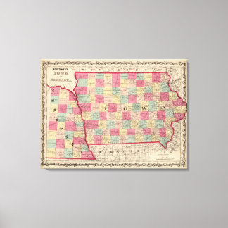 Lienzo Iowa y Nebraska