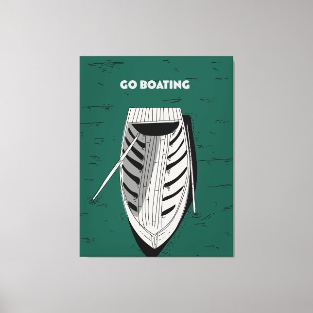 Lienzo Ir a Bote (Anverso)