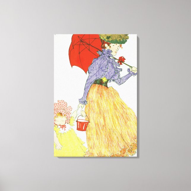 Lienzo Ir a la playa, desde el "Estampe Moderne", público (Anverso)