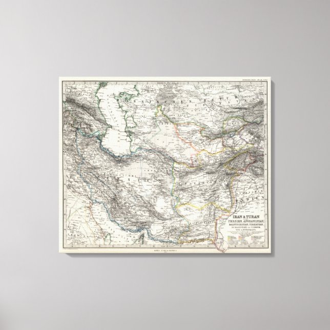 Lienzo Irán Afganistán Pakistán (Anverso)