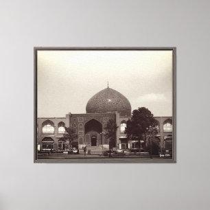Lienzo Irán antiguo mezquita del Shah Isfahan