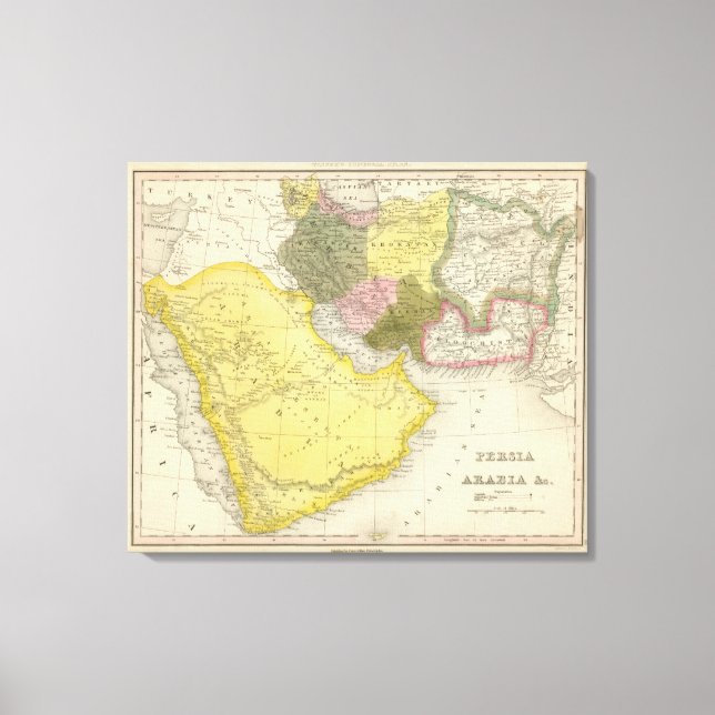 Lienzo Irán y Arabia Saudita (Anverso)