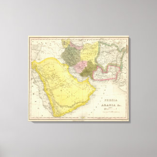 Lienzo Irán y Arabia Saudita