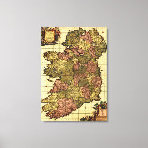 Lienzo IrelandPanoramic MapIreland