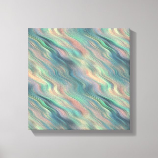 Lienzo Iris azul textura ondulada (Anverso)