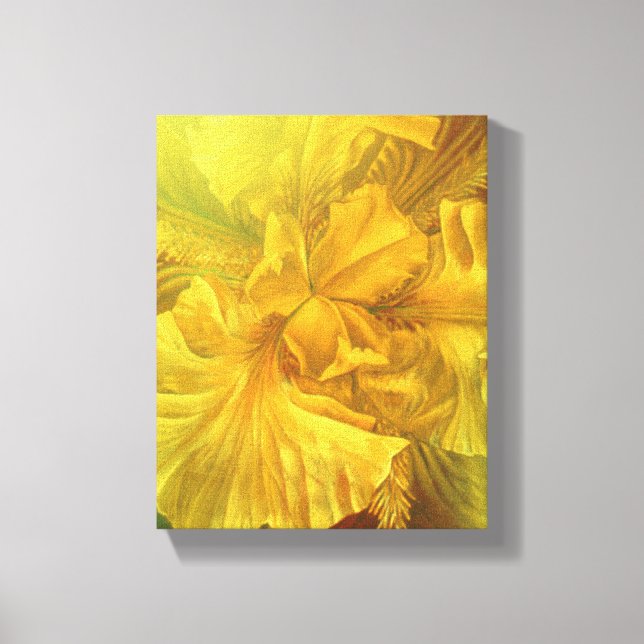 Lienzo Iris de bandera belleza interior pintura amarilla (Anverso)