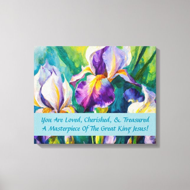 Lienzo Iris Elegancia Inspirador (Anverso)