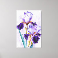 *~* Iris Irises Flor Pintura Artesana AP84