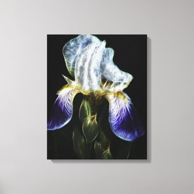 Lienzo Iris morado (Anverso)