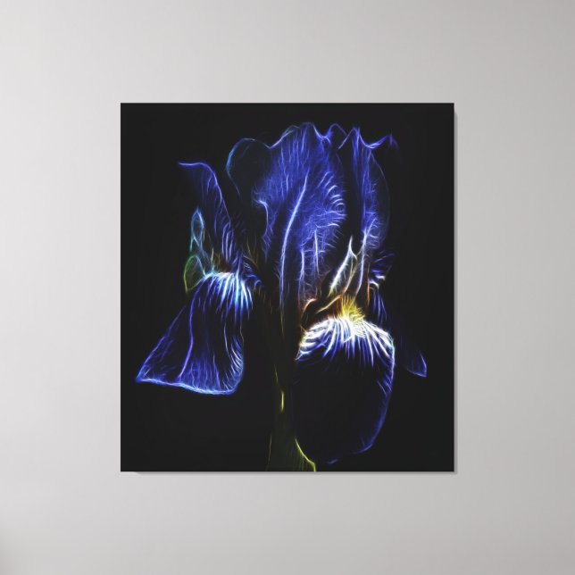 Lienzo Iris morado (Anverso)