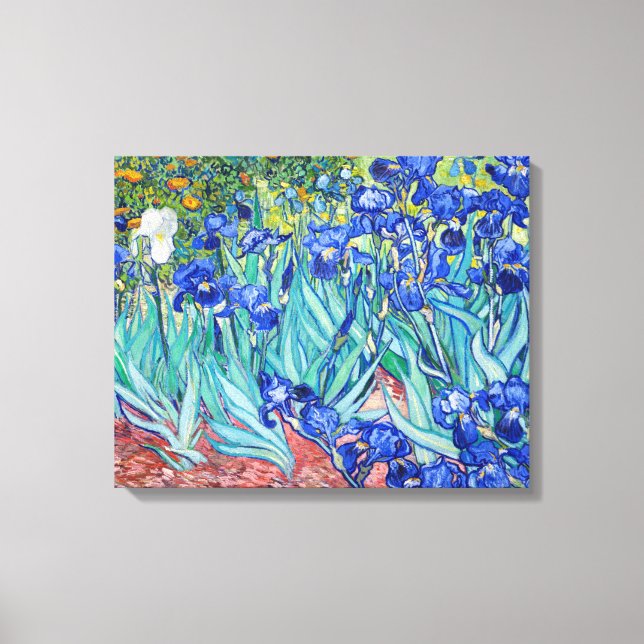 Lienzo Irises Vincent van Gogh (Anverso)