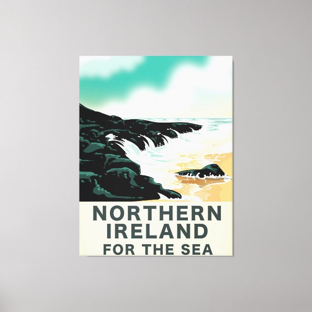 Lienzo Irlanda del Norte para el mar (Anverso)