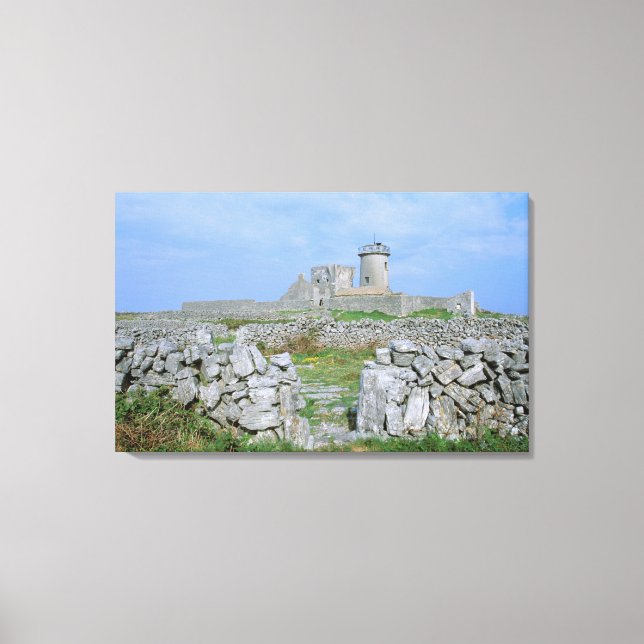 Lienzo Irlanda, Inishmore, Isla Aran, Fuerte Dun Aengus (Anverso)