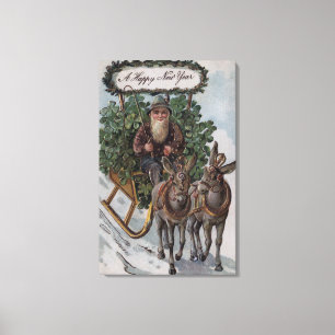 Lienzo Irlandés conduce el Sleigh de los Shamrock