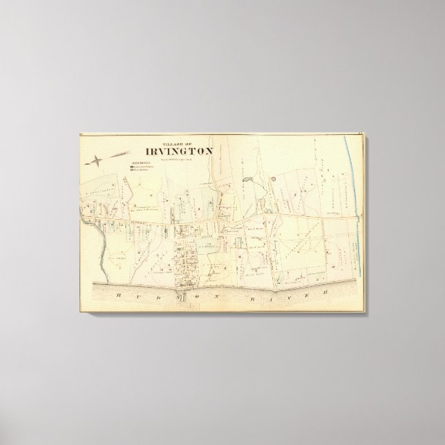 Lienzo Irvington, Nueva York (Anverso)