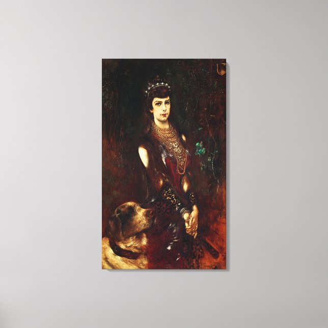 Lienzo Isabel de Austria, 1883 (Anverso)