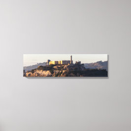 Lienzo Isla Alcatraz En Sunset Panoramic Canvas