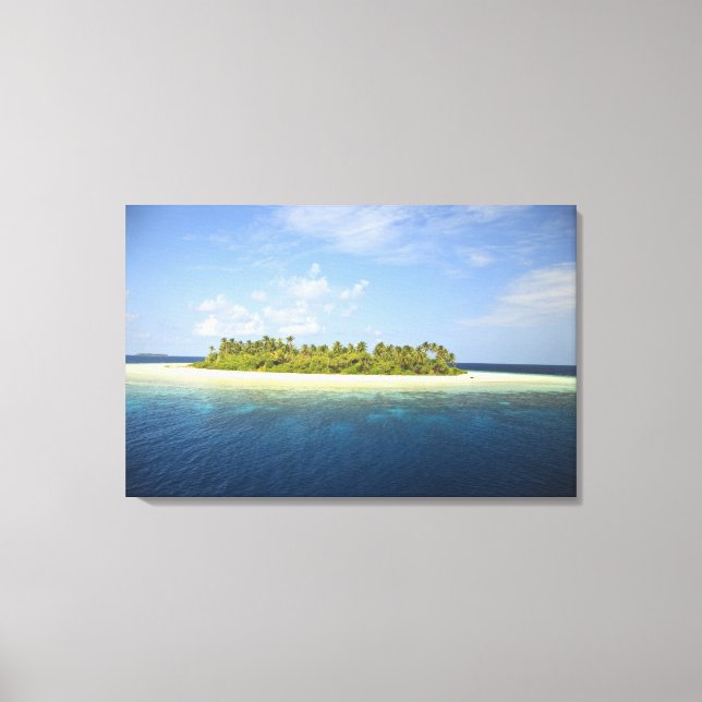 Lienzo Isla Baughagello, atolón de Huvadhoo del Sur, 3 (Anverso)