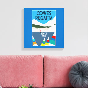 Lienzo Isla Cowes de Wight Yacht Regatta