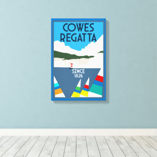 Lienzo Isla Cowes de Wight Yacht Regatta
