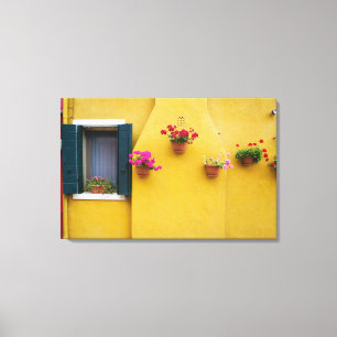 Lienzo Isla de Burano, Burano, Italia. Burano colorido 3