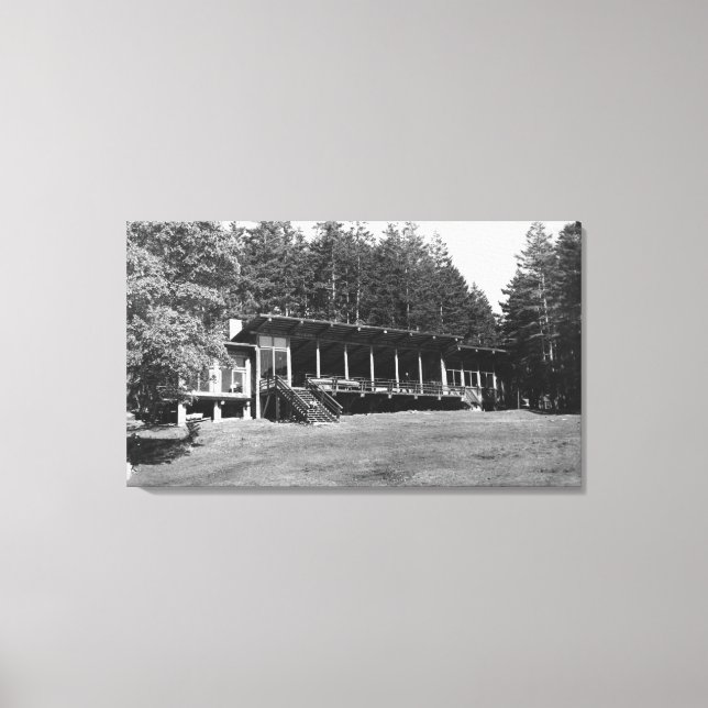 Lienzo Isla de López, WA - Lodge Hendersan Camps (Anverso)