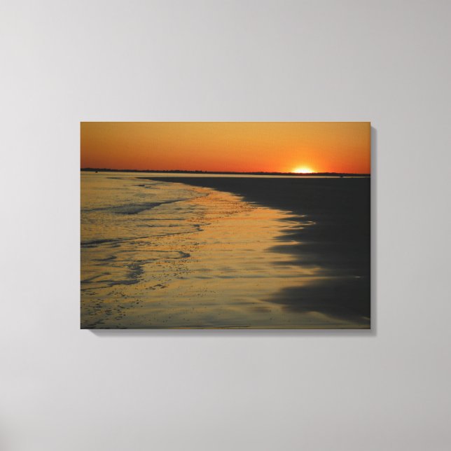 Lienzo Isla de Sullivan, South Carolina Sunset (Anverso)