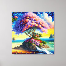 Isla escondida en el océano