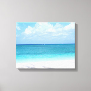 Lienzo Isla Gran Caimán Playa y Canvas Oceánicas