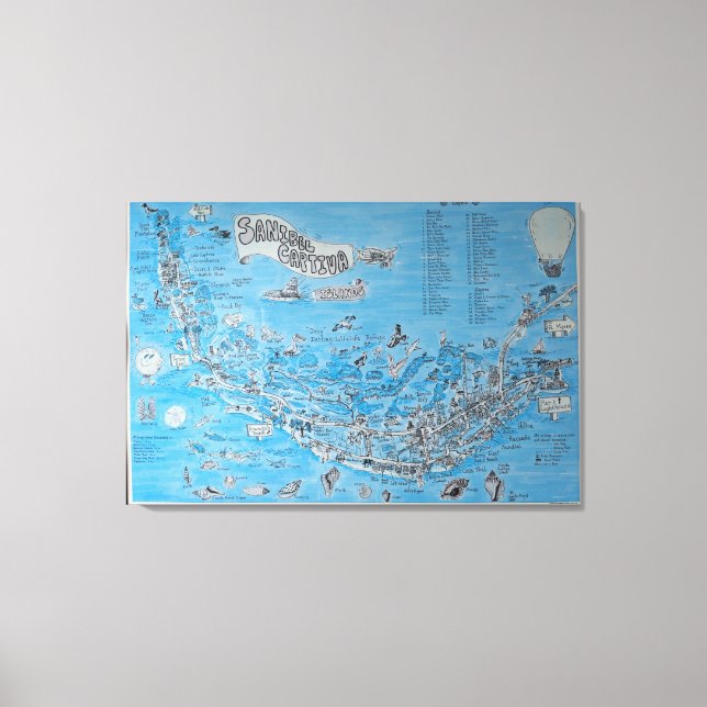 LIENZO ISLA SANIBEL CAPTIVA FLORIDA (Anverso)